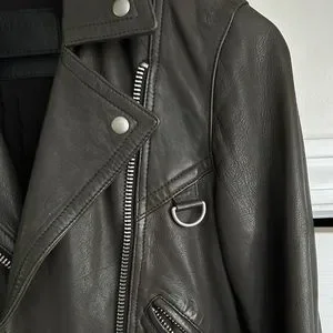 【美品】ALLSAINTS Gidley Biker Jacket ALLSAINTS Gidley Leather Biker Jacket in Petrol Blue | endource